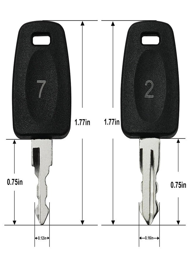 gradora Master Luggage Keys 002 007 Replacement for Bag Suitcase Luggage Lock - Image 3